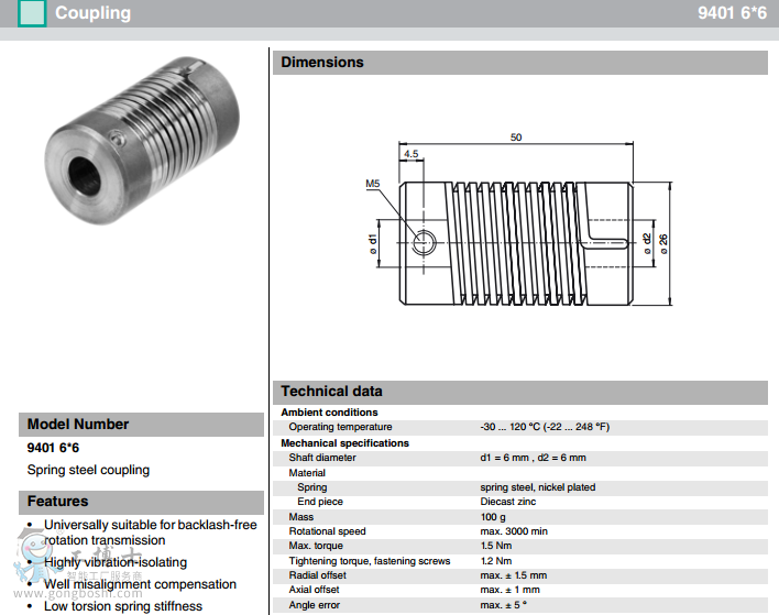 P+F倍加福聯軸器9401