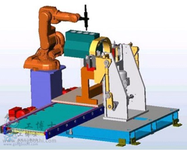 工博士機(jī)器人集成針對于發(fā)動(dòng)機(jī)裝配工作站應(yīng)用