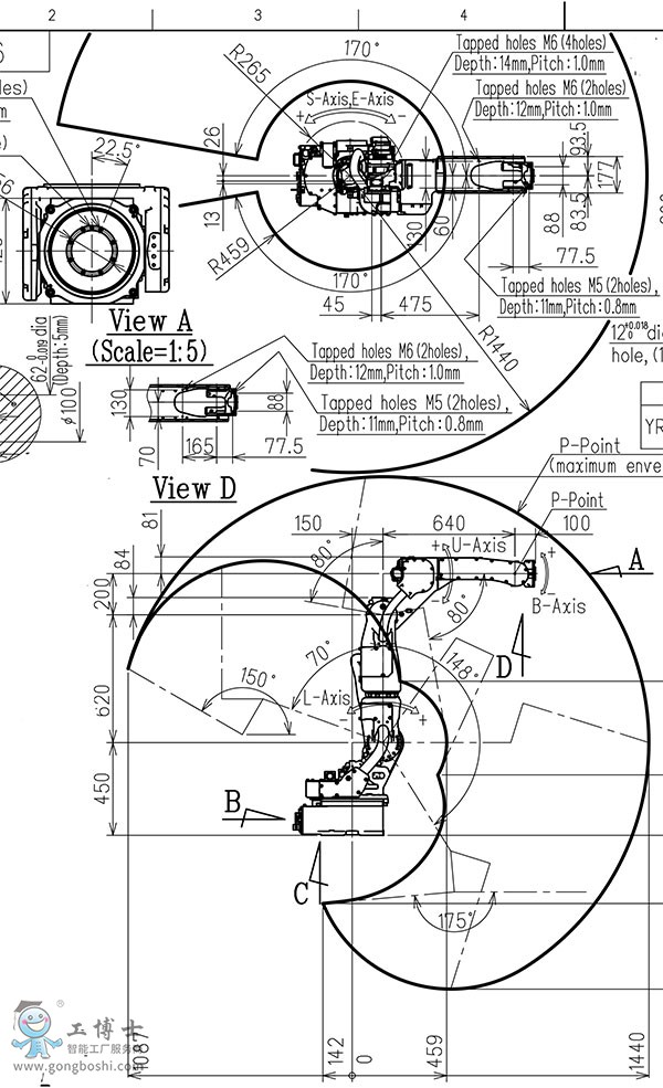 MOTOMAN-AR1440E安川工業機器人