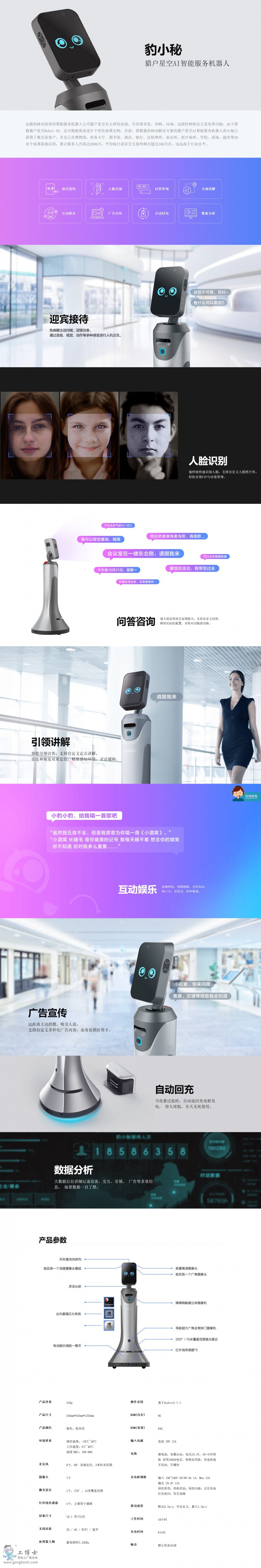 獵戶星空AI智能服務(wù)機(jī)器人豹小秘