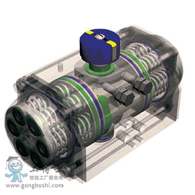 KOSO自立式調節閥 501T頂部導向型單座調節閥配 6300RB氣動活塞式執行機構