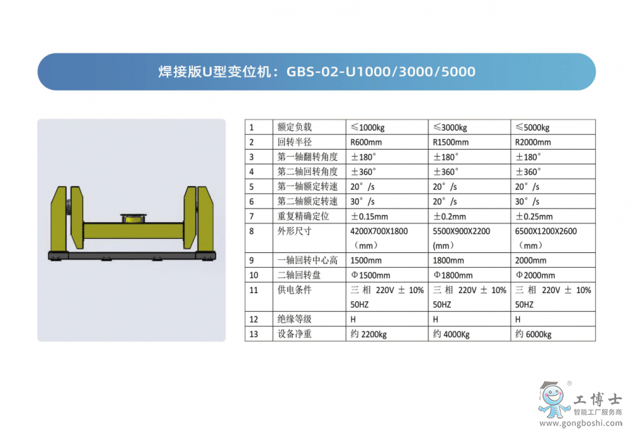 焊接版U型變位機
