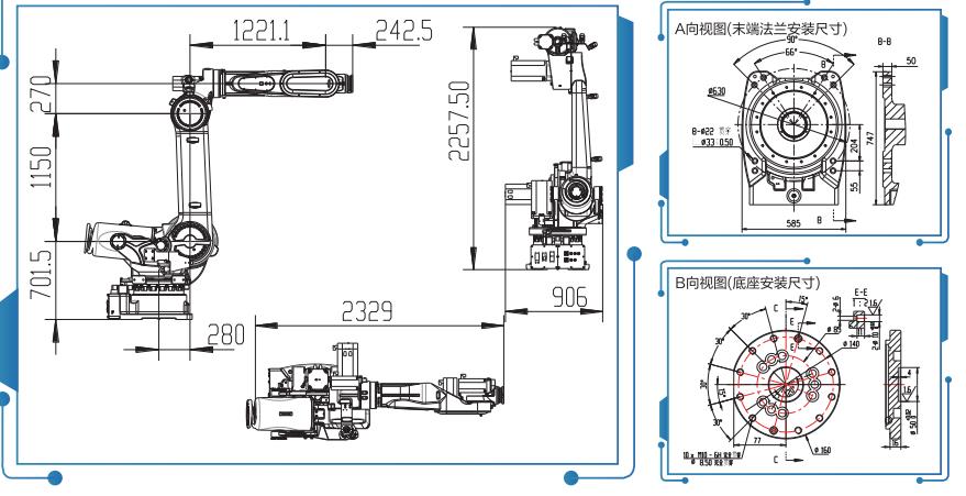 GBS210-K2650外觀及安裝尺寸